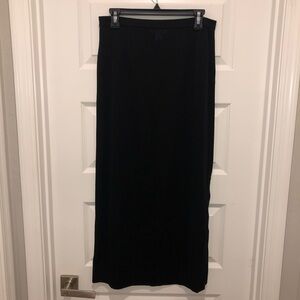 Vintage Howard Wolf ESCAPE Black Acrylic Maxi Skirt sz M